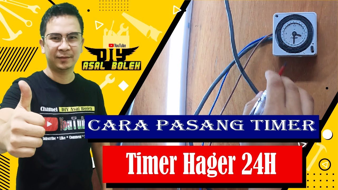 Cara Pasang Timer Hager 24H