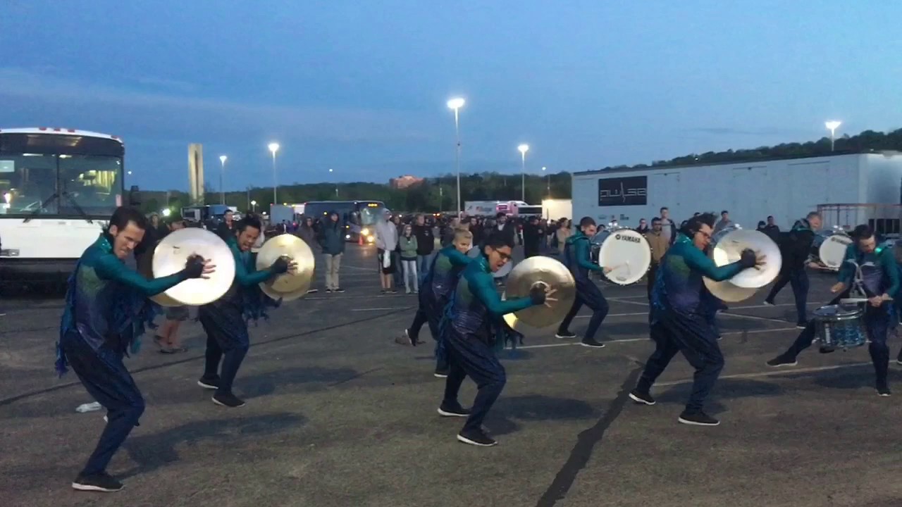 POW percussion cymbal line WGI 2017 finals lot
