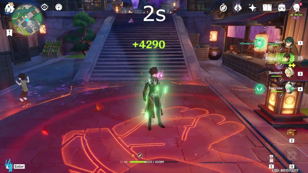 [Genshin Impact] C5 Bennett Crowned Burst Healing Speed
