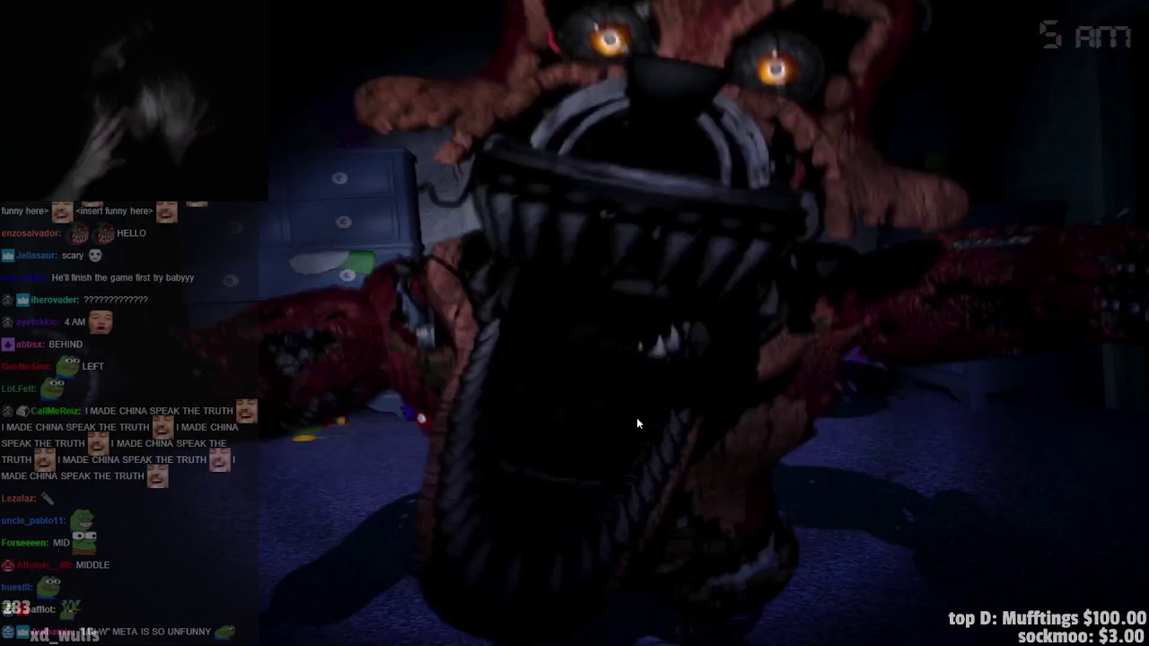 XQC Plays Five Nights at Freddy's 4
