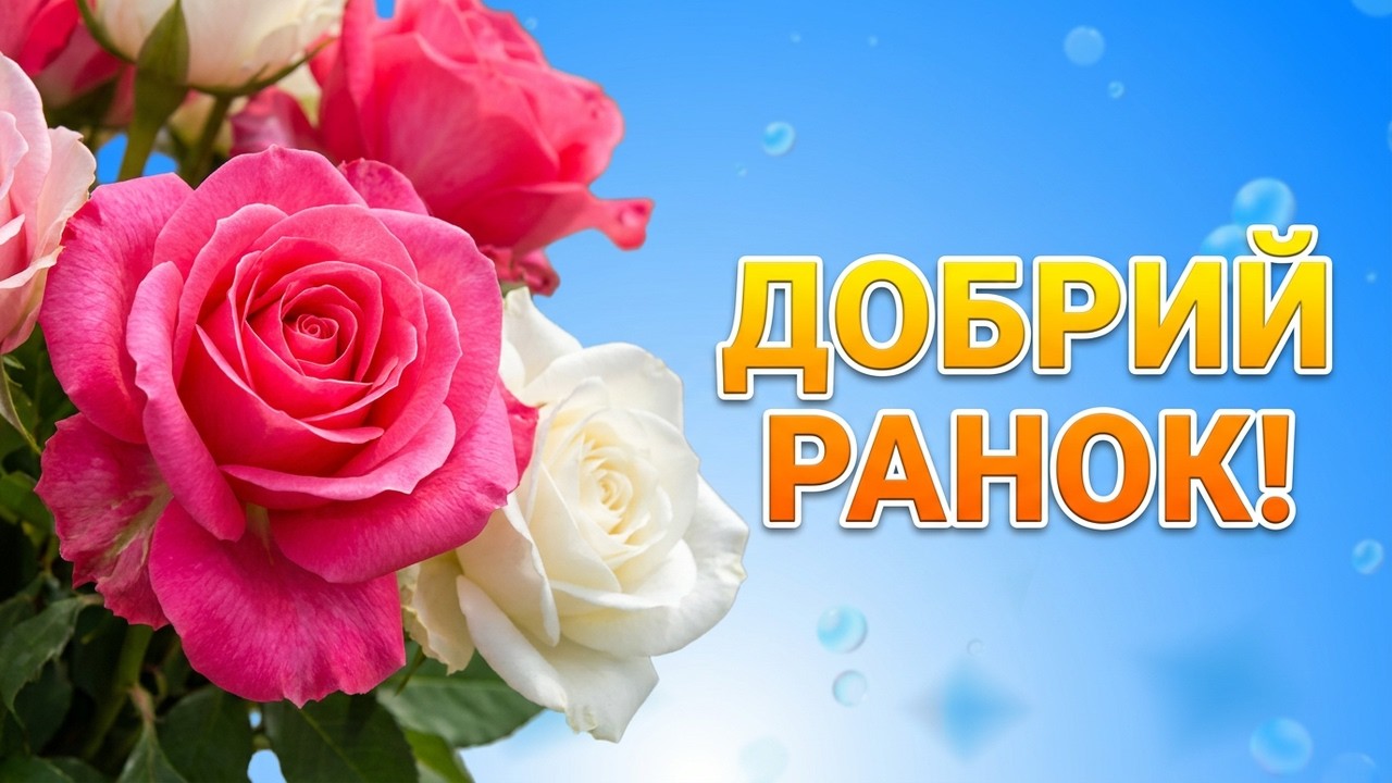 Привітання доброго ранку і гарного дня