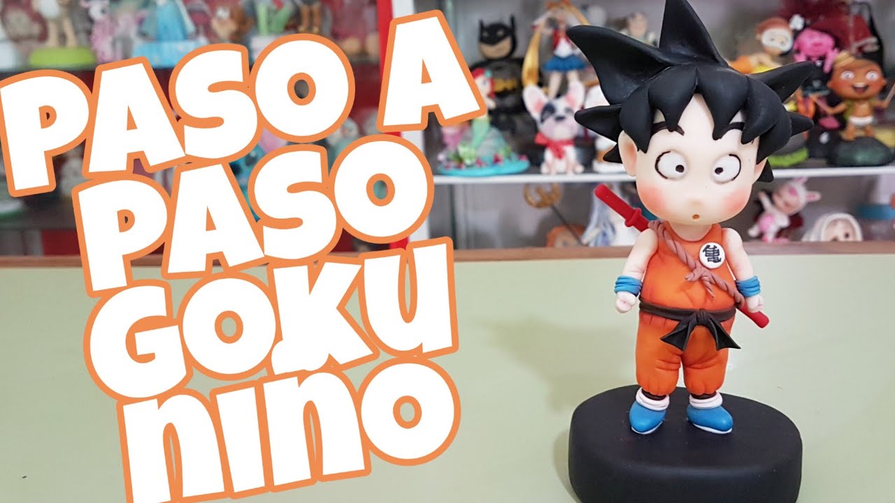 PASO A PASO GOKU NIÑO PORCELANA FRIA