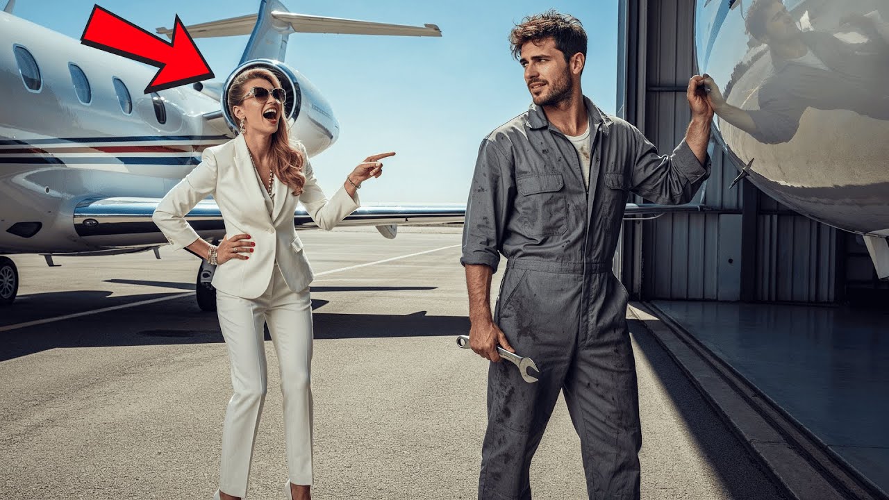 « Si Tu Répares Mon Jet Privé, Je t’Épouse » – Rit la Millionnaire au Mécanicien… et Il y Parvint