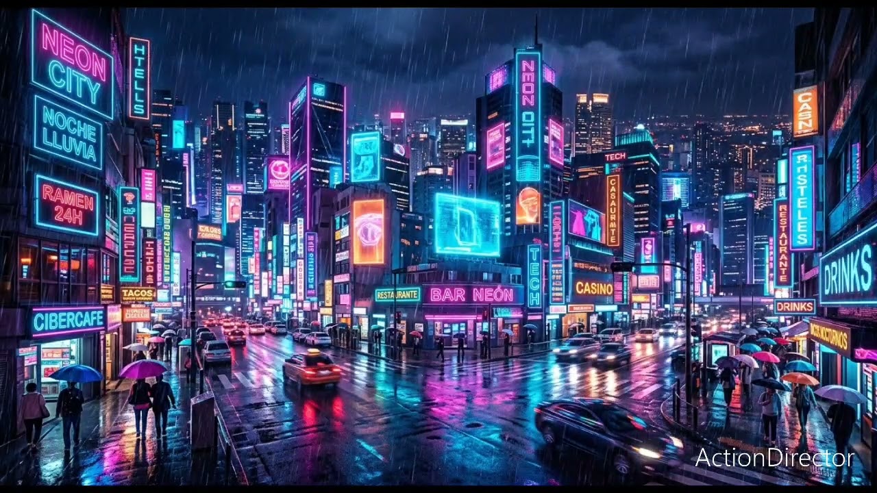Lluvia sobre asfalto 