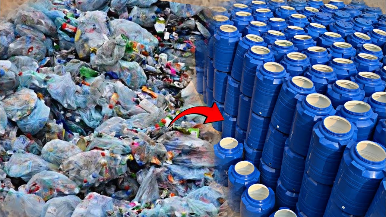 Ingenious Technique of Making 300 Gallon Plastic Water Tanks through Recycling
