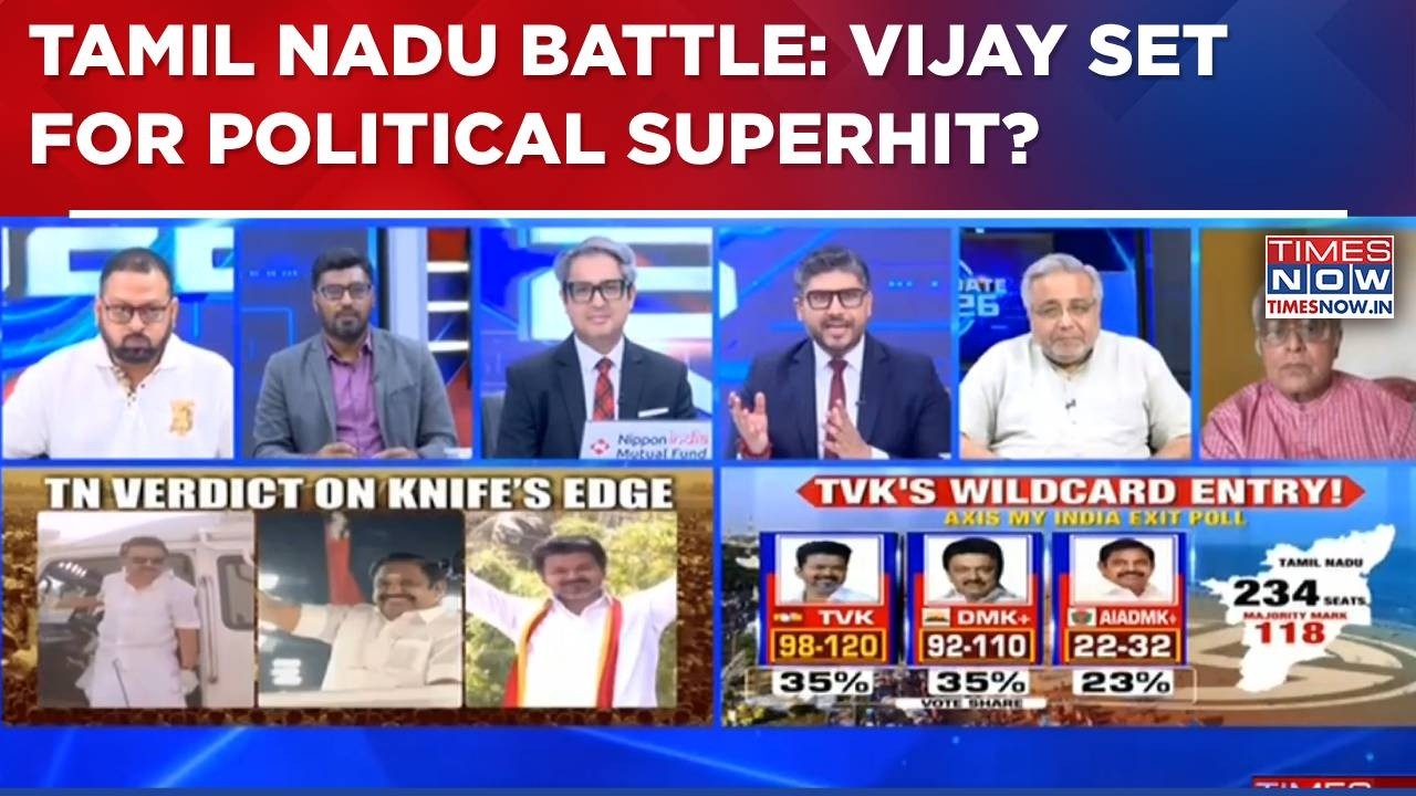 Tamil Nadu: Vijay Set For Political Superhit? WATCH Zakka Jacob & Pranesh Roy Decode Exit Poll Math