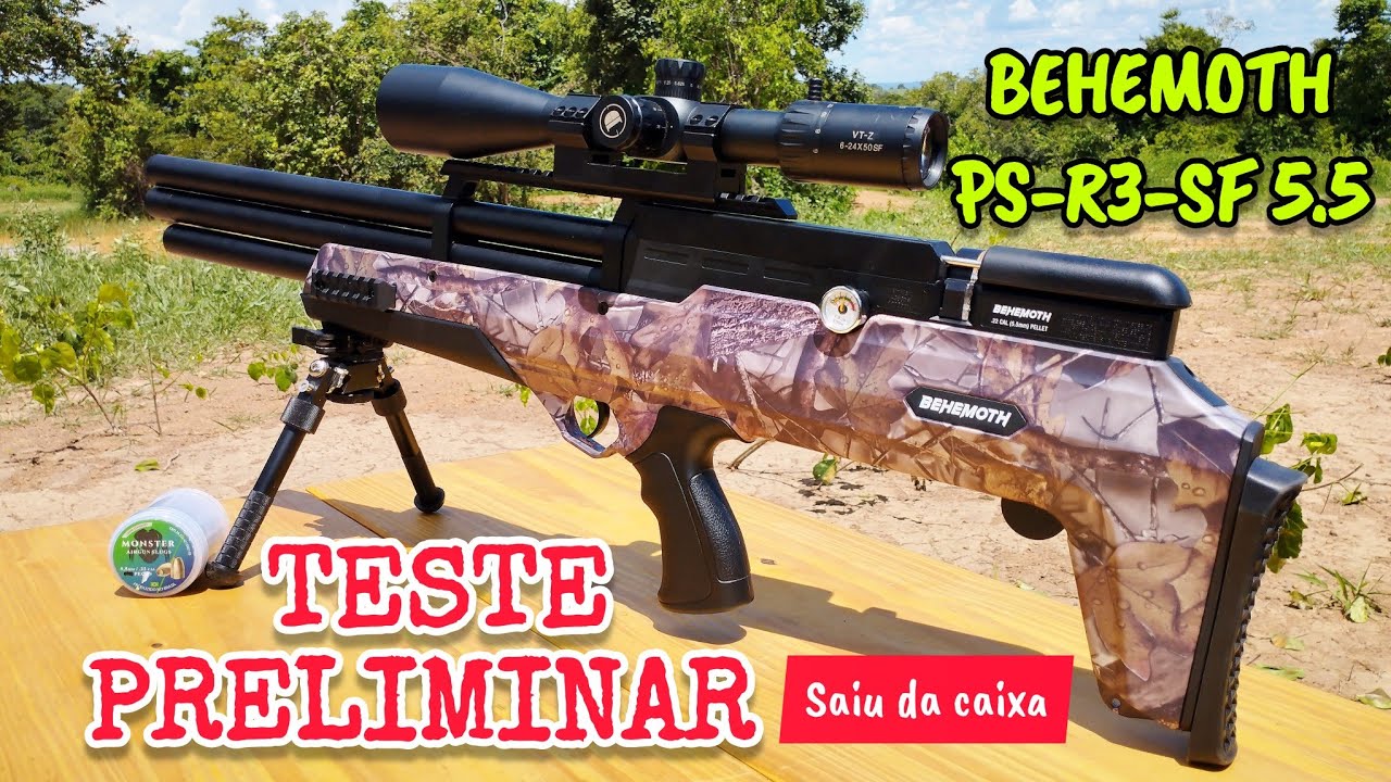 Behemoth PS-R3-SF 5.5 2024: Agrupamento a 35 metros: Iniciando ajustes!!!