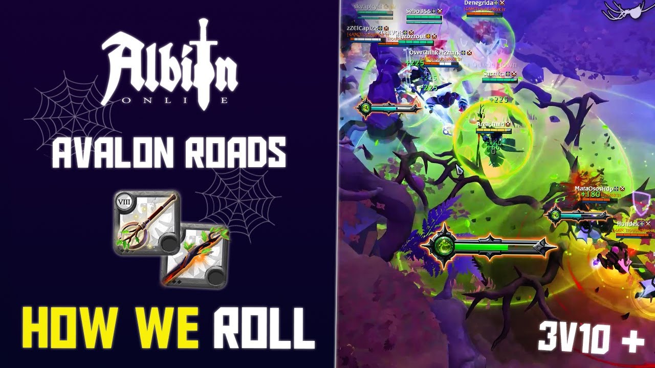 Albion Online Nature Healer Vol. 55 - HEALING & INSANE FIGHTS / Roads Of Avalon