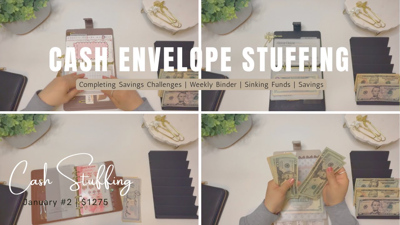 January Cash Stuffing #2 | $1275 |  Completing SC #cashstuffing   #budget #blissbudgetboutique