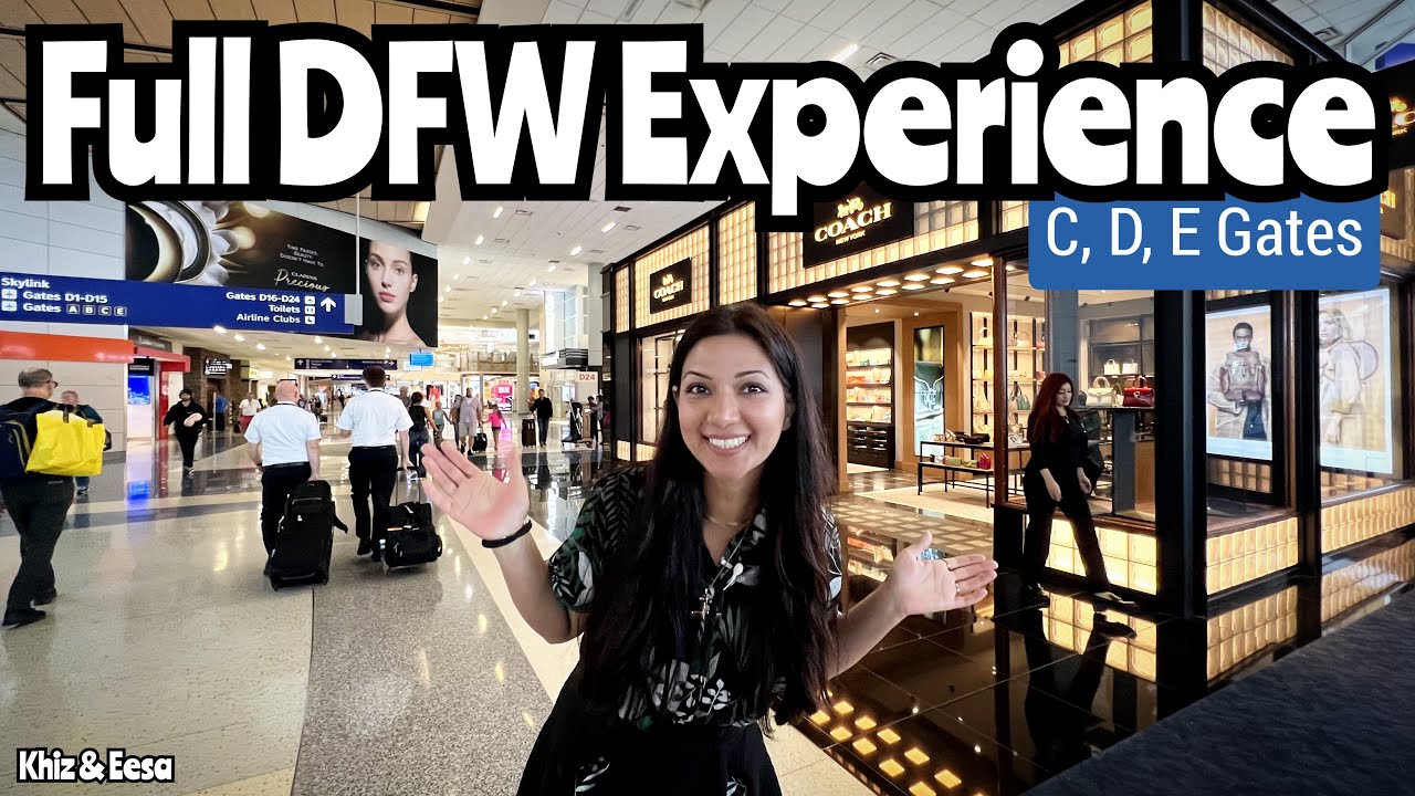 Экскурсия по аэропорту DFW (пешеходная экскурсия по выходам C, D и E) #путешествия #аэропорт ​⁠​⁠...