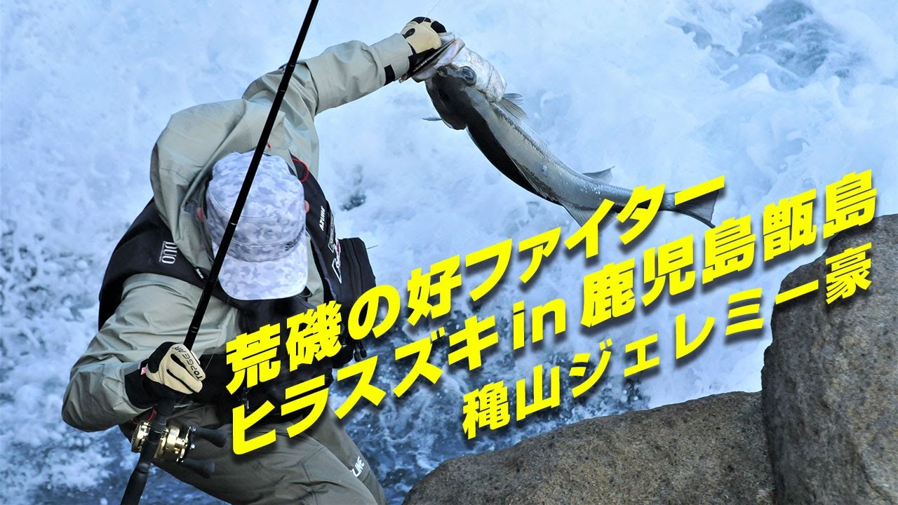 “荒磯の好ファイター ヒラスズキ” in鹿児島甑島（穐山ジェレミー豪）