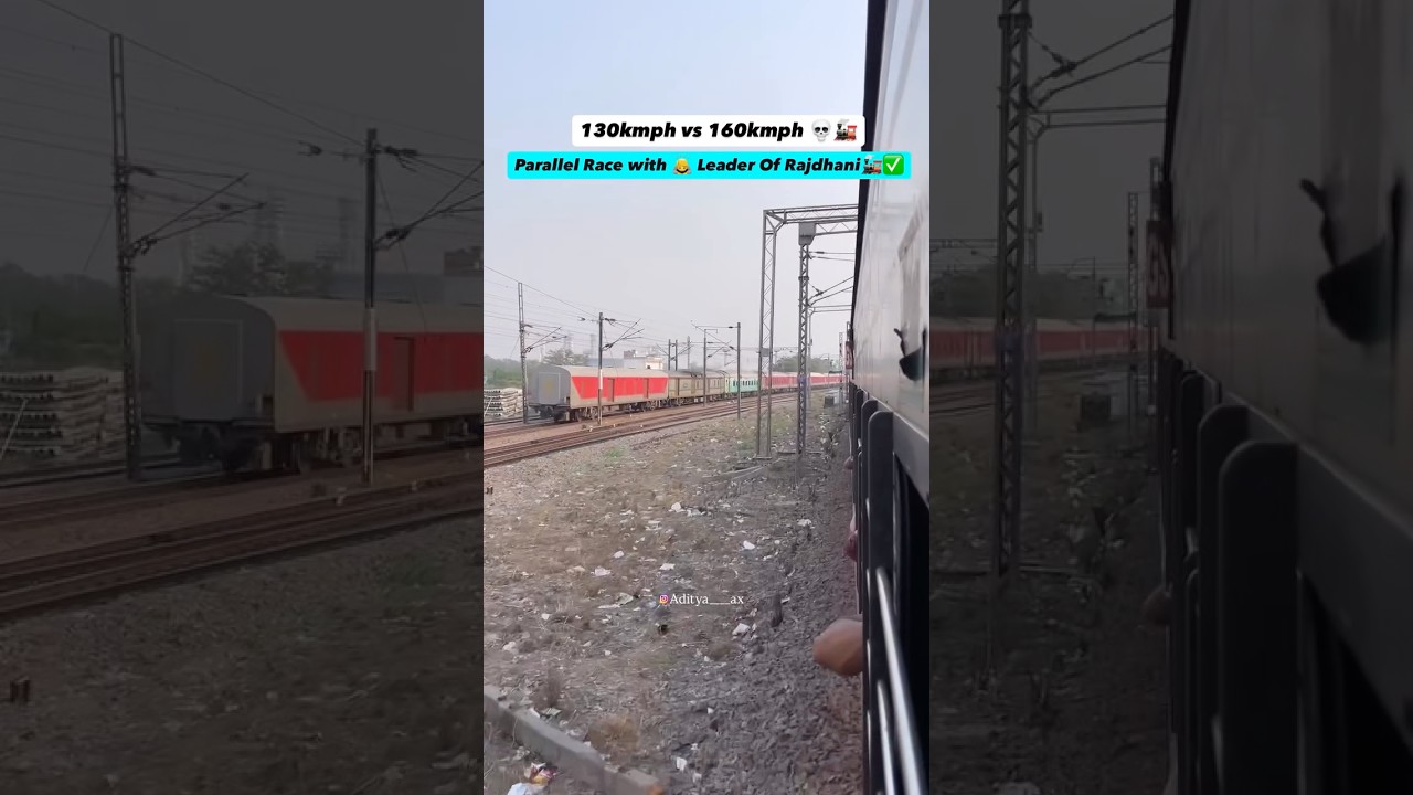 GT Express parallel Race with Ranchi Rajdhani Express #Train #Shorts #Viral