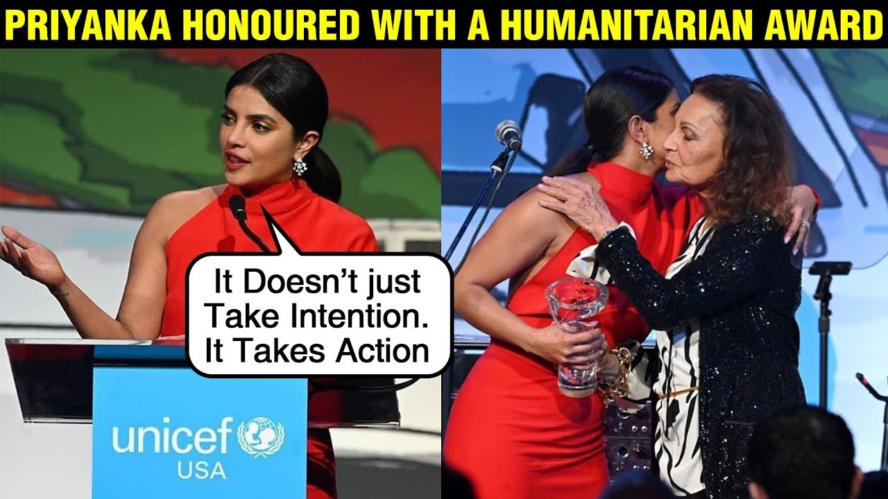 Priyanka Chopra INSPIRING Speeech On Achieving Humanitarian Award at UNICEF Snowflake ball