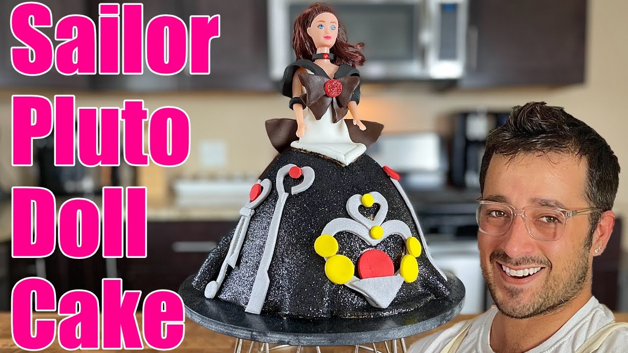 Dan Sheppard Makes a Sailor Pluto Doll Cake Inspired by the Sailor Moon Series