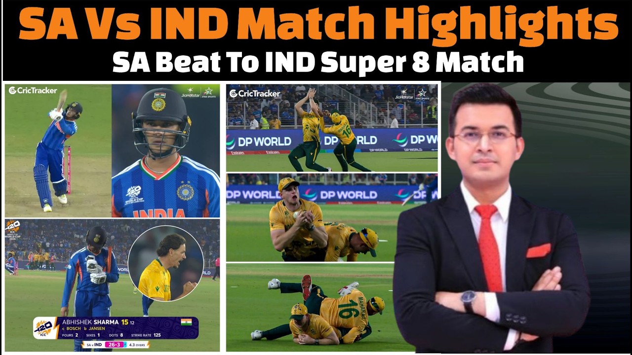 India Vs South Africa Match Highlights / South Africa Beat To India In Super 8.