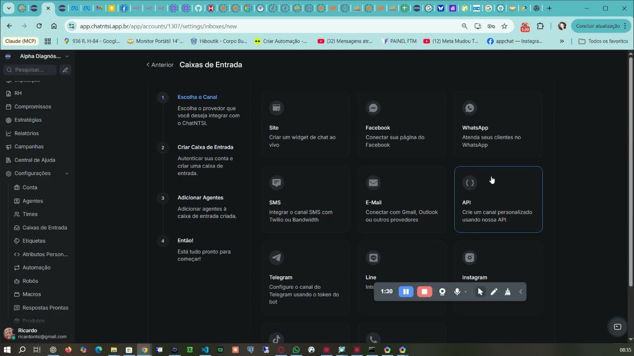Como Cadastrar Usuario no chat