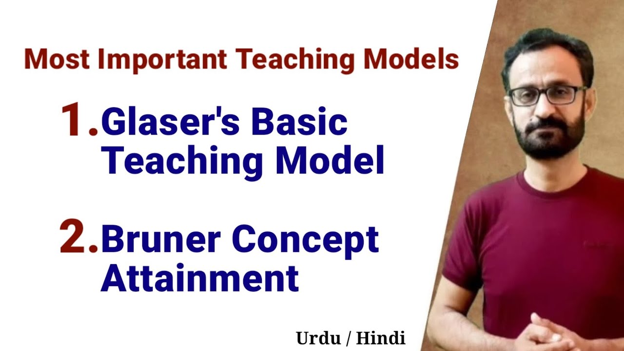 Glaser's Basic Teaching Model || Bruner Concept Attainment Model | BEd V Learn