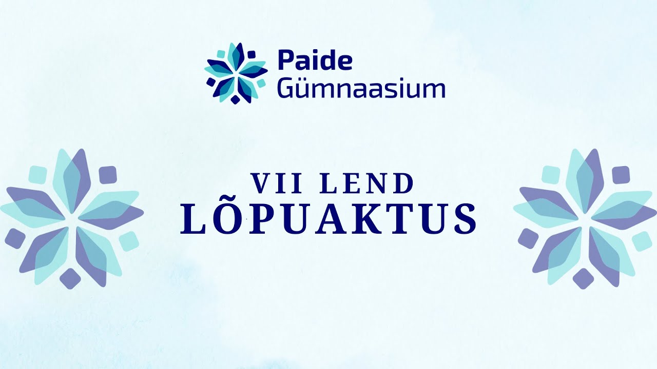 Paide Gümnaasiumi VII lennu lõpuaktus