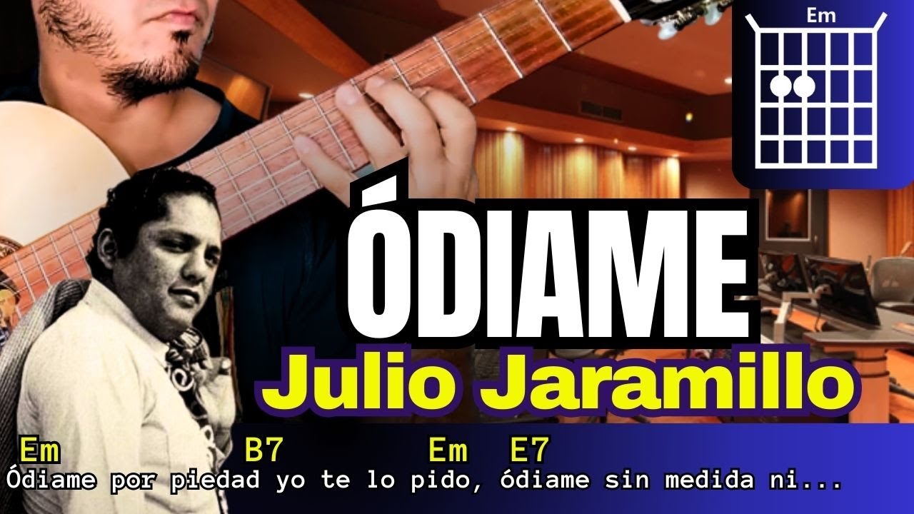 ÓDIAME Julio Jaramillo GUITARRA tutorial vals ecuatoriano