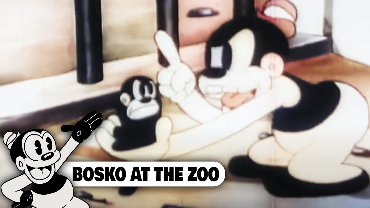 BOSKO AT THE ZOO - Bosko Cartoons (1932) | Full Cartoon Episode