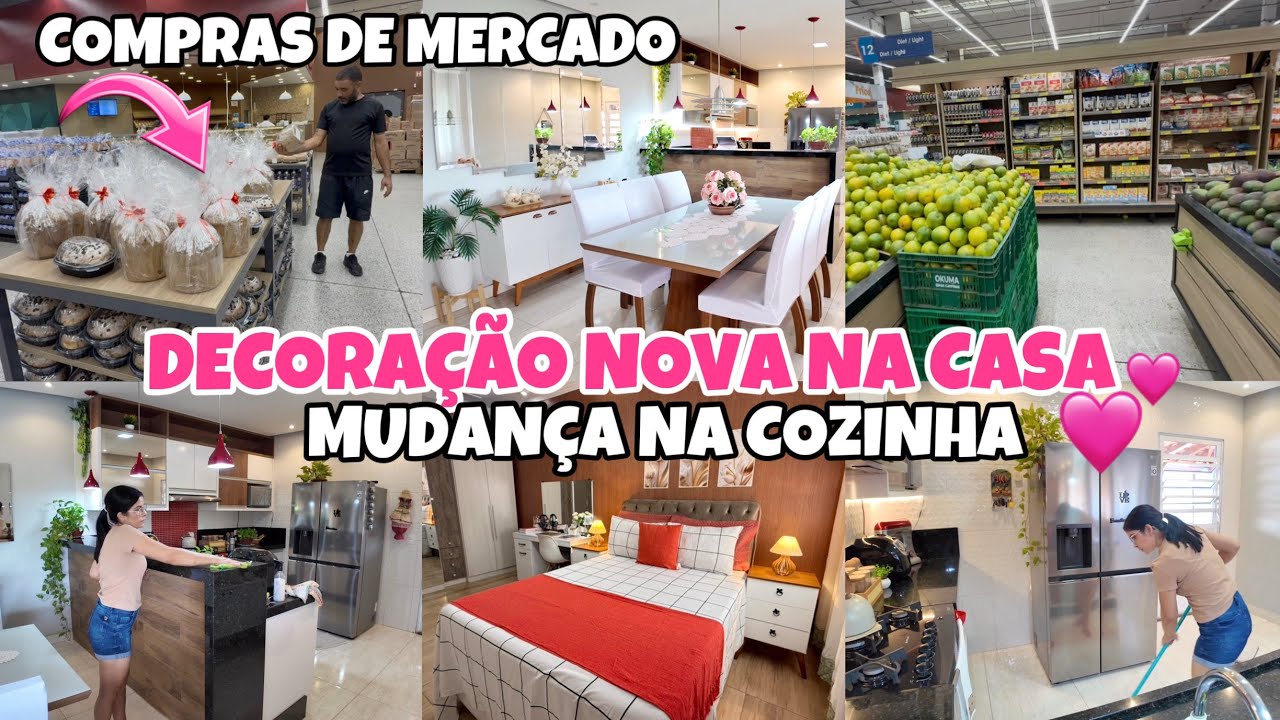 COMPRAS DE MERCADO / Faxina Caprichada / CAMA POSTA + DECORAÇÃO NOVA ♥️