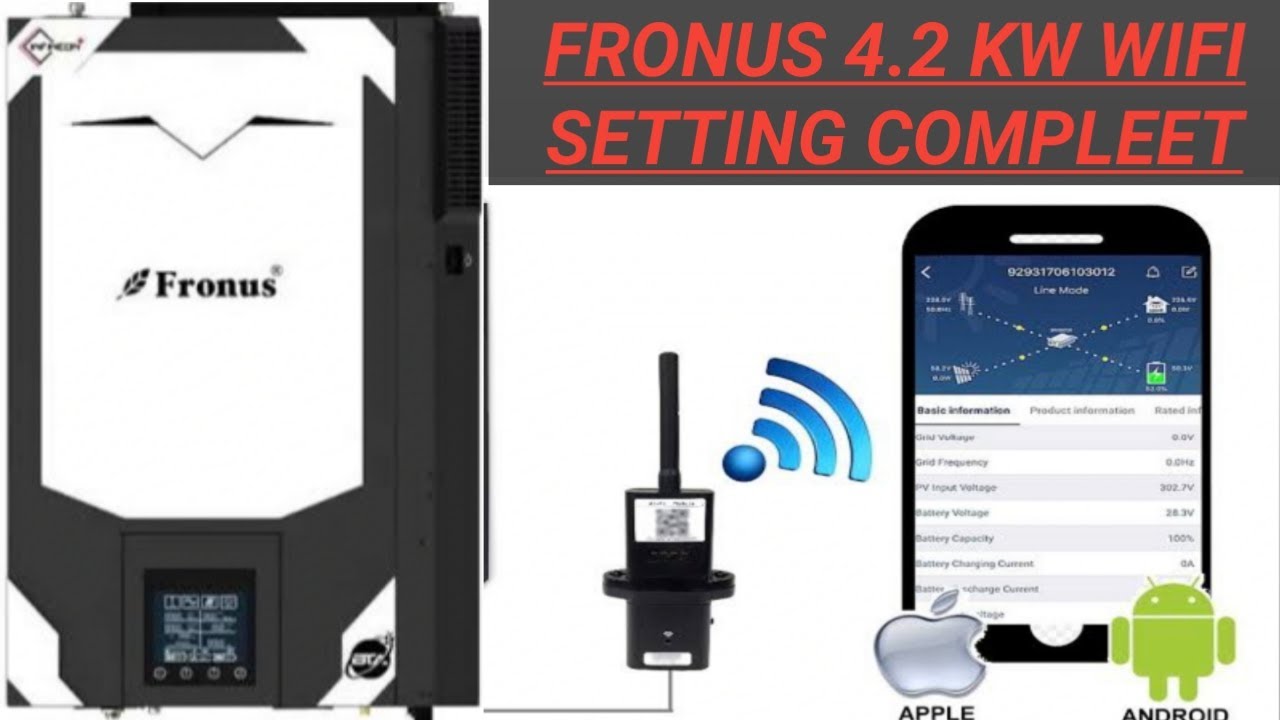 Fronus 4.2Kw Mobile setting compleet Hindi/Urdu