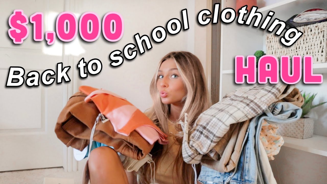 $1000 BACK TO SCHOOL CLOTHING HAUL + try on