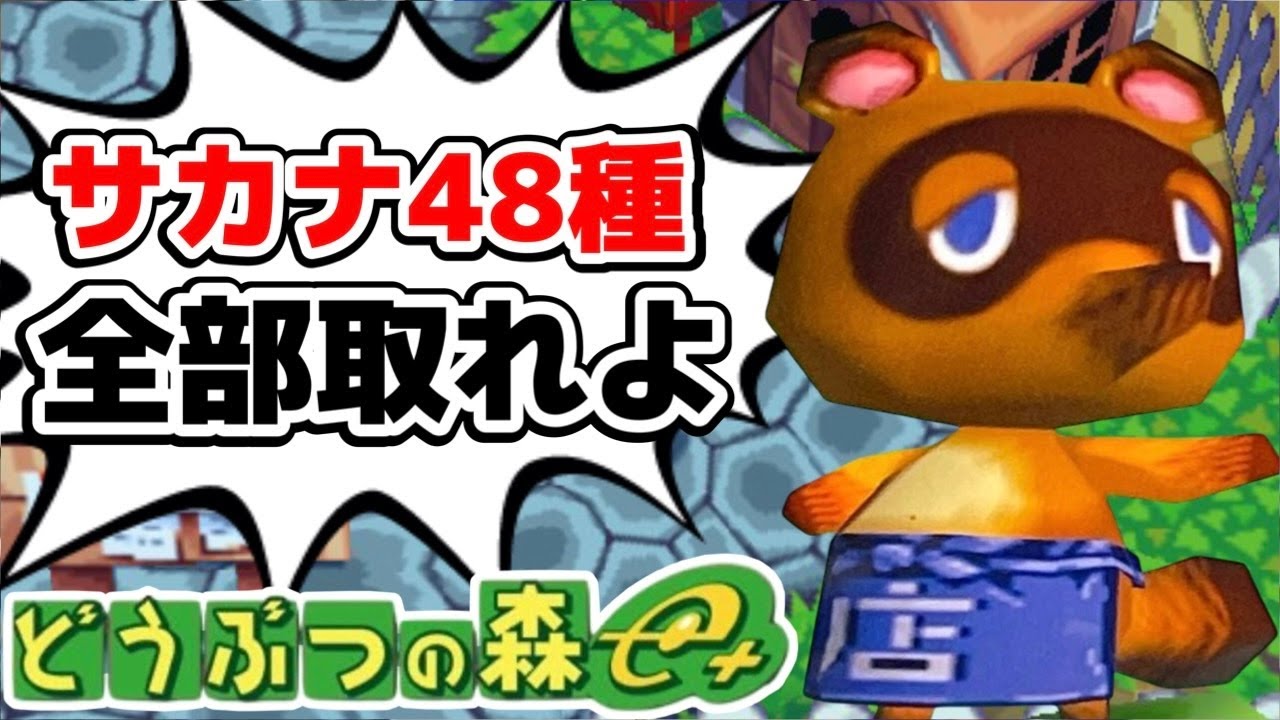 【GC】サカナ全48種コンプリートするまで終わらない放送【どうぶつの森e＋】