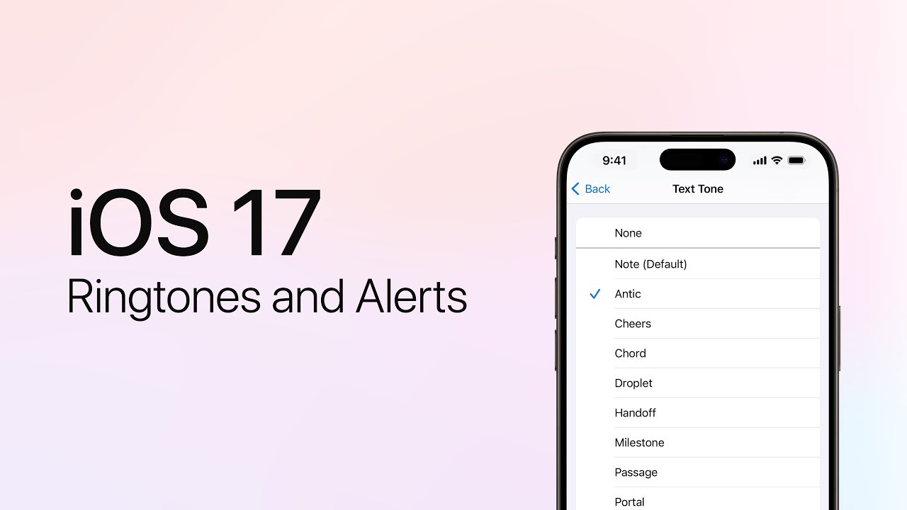iOS 17 – New Ringtones and Alerts