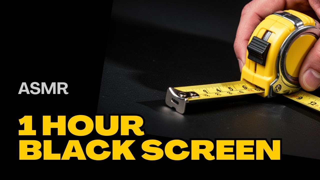 1 Hour. Rolling Out Measuring Tape ASMR Sounds for Sleep and Relaxation
