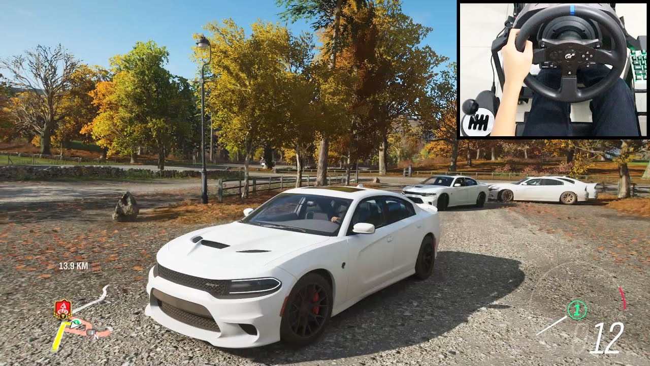 Dodge Charger SRT Hellcat - Forza Horizon 4 | Thrustmaster T300RS gameplay
