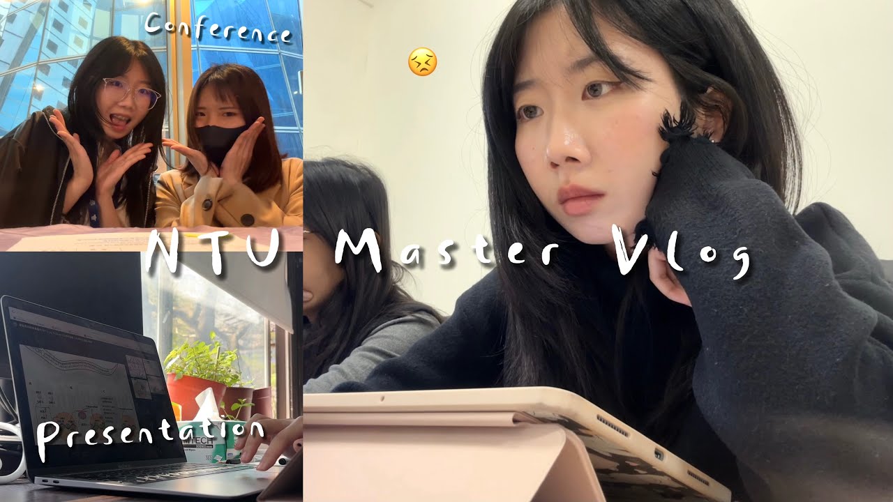 CiCiTV27 台大研究生Vlog🌪️ 趕報告趕報告、新唇膏新唇膏、開會研討會＆分享愛用小物。NTU Master Vlog.