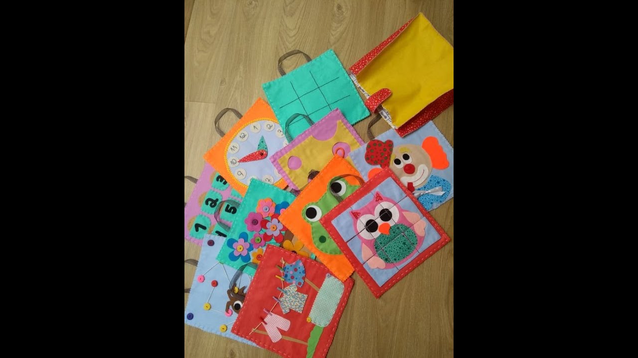 Placas de atividades para crianças a partir dos 3 anos