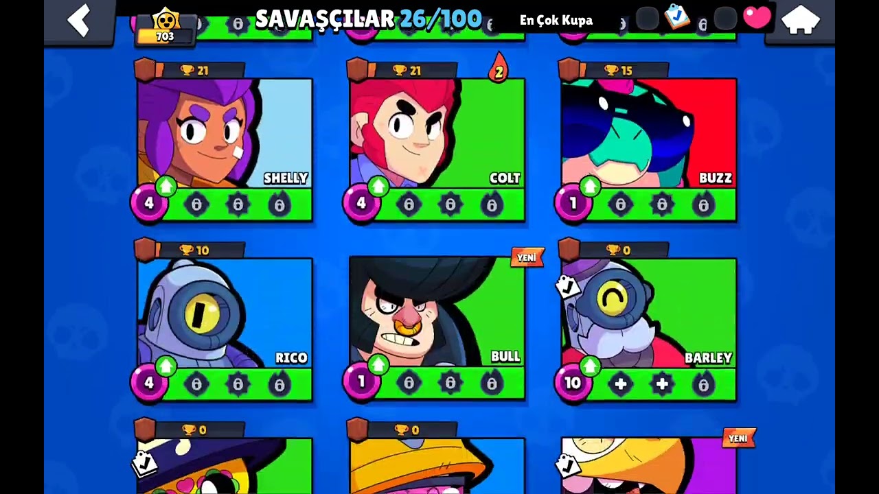 Bugün Brawlstars oynuyorum