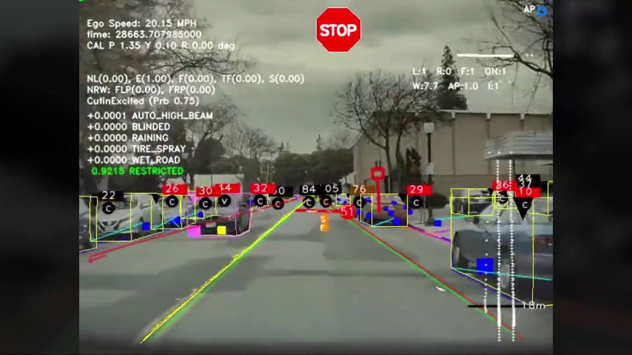COME VEDE UNA TESLA 🚗 Intelligenza artificiale nella guida autonoma