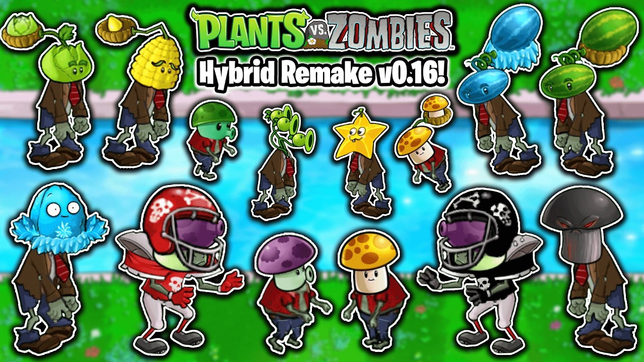 Plants vs Zombies Hybrid Remake v0.16 | Mini-Games: ZomBotany Level 1 to 6 | Download