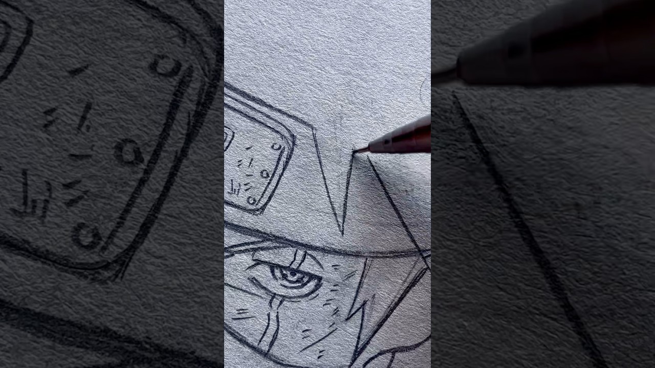 Drawing of Kakashi Hatake😈#shorts #art #anime #drawing #animedrawing #kakashi #narutoshippuden
