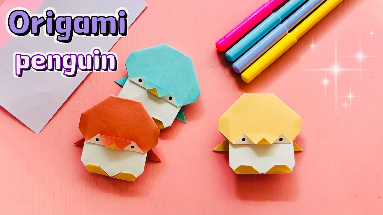 Origami Paper Penguin | 摺紙企鵝