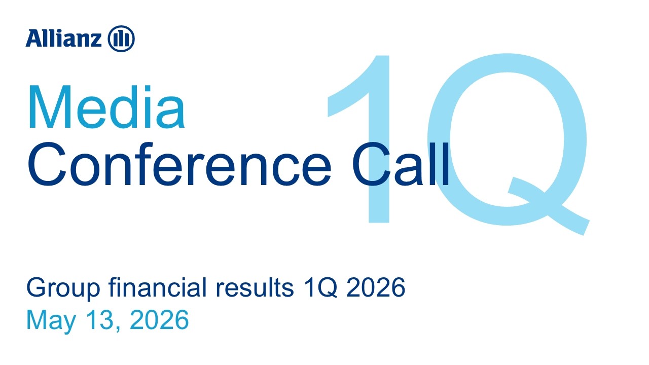Allianz Financial Results 1Q 2026: Media Call