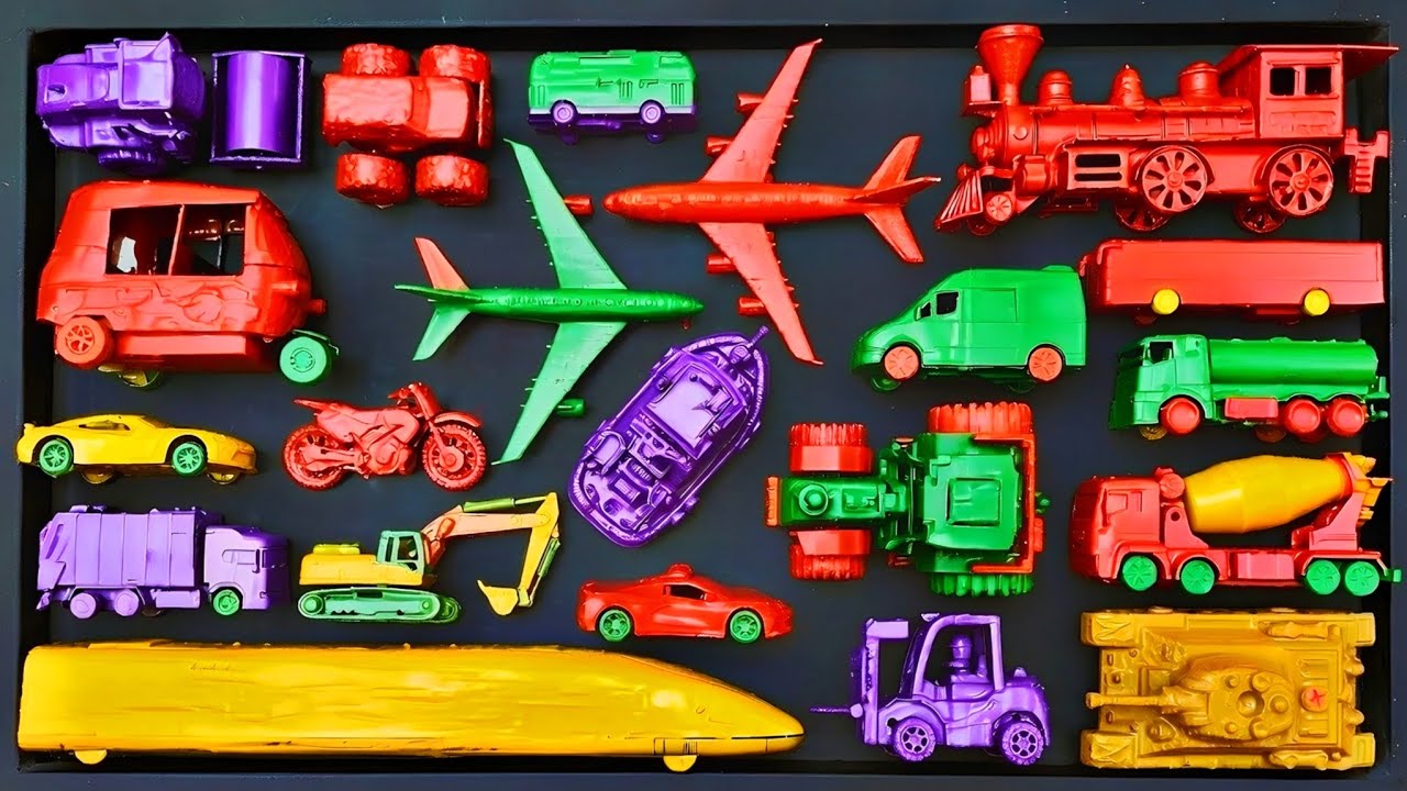 Membersihkan Mobil Mobilan,Tayo, Kereta Api Thomas, Robocar Poli, Truck,Salender, Ambulan,Motorcross