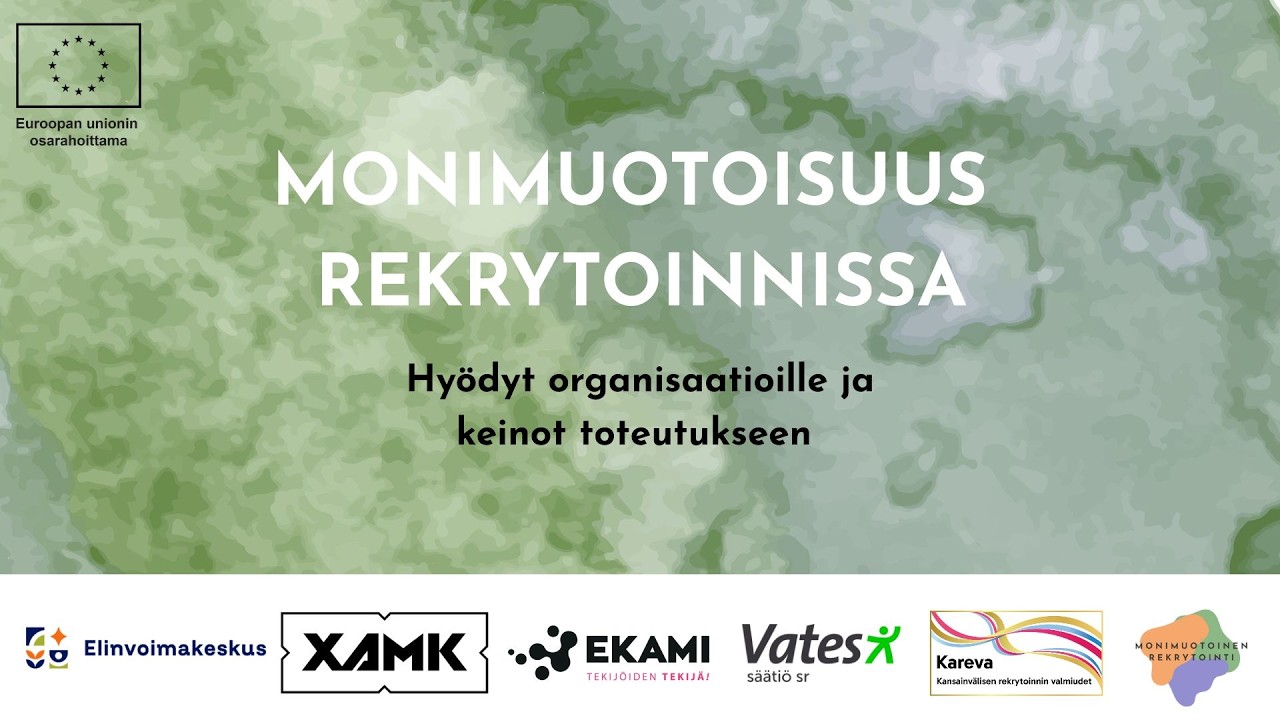 Monimuotoisuus rekrytoinnissa – Hyödyt organisaatioille ja keinot toteutukseen -webinaari