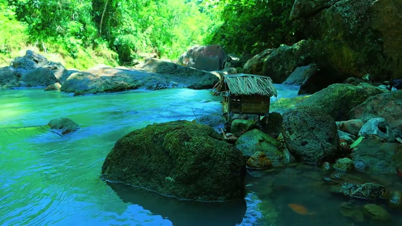 Solitary Cabin by a Healing River – Relaxing Nature Sounds for Anxiety Relief