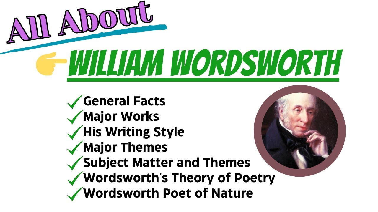 William Wordsworth's Biography| Wordsworth Poet of Nature and Wordsworth Theory of Poetry