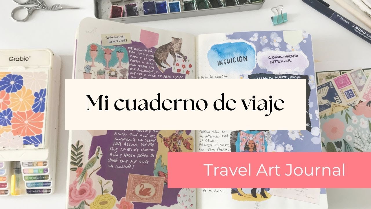 Diario creativo de viaje ✨ arte, tarot, collage e introspección