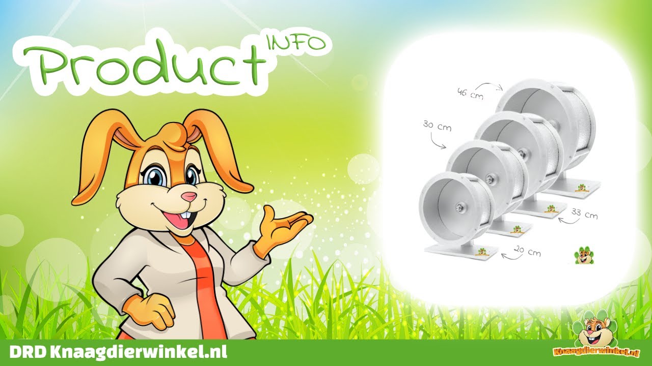 Aluminium Looprad Chinchilla | 🌿 DRD Knaagdierwinkel 🐭🐹🐰