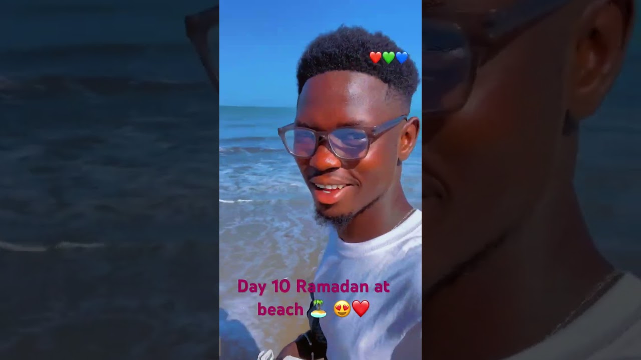 Day 10 Ramadan at the beach 🏖️😍❤️