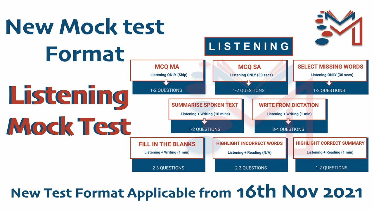 New PTE Listening Mock Test 1 - Oct 2021 - with Answers | Milestone Study | PTE NAATI IELTS English