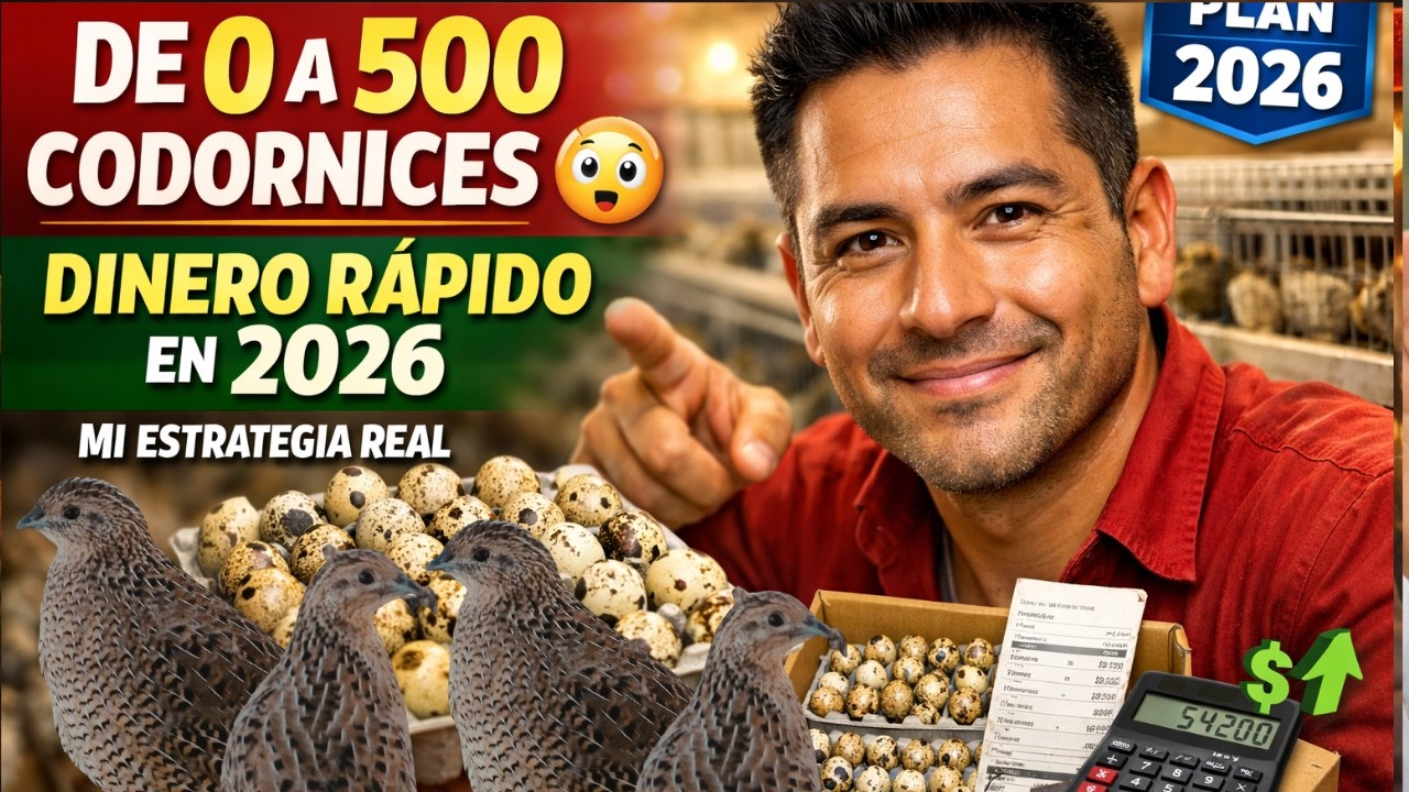De 0 a 500 codornices  Mi estrategia para ganar dinero rápido en 2026