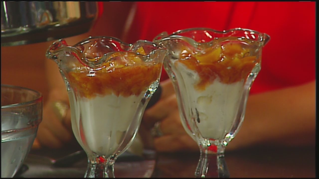 Peach sauce for ice cream