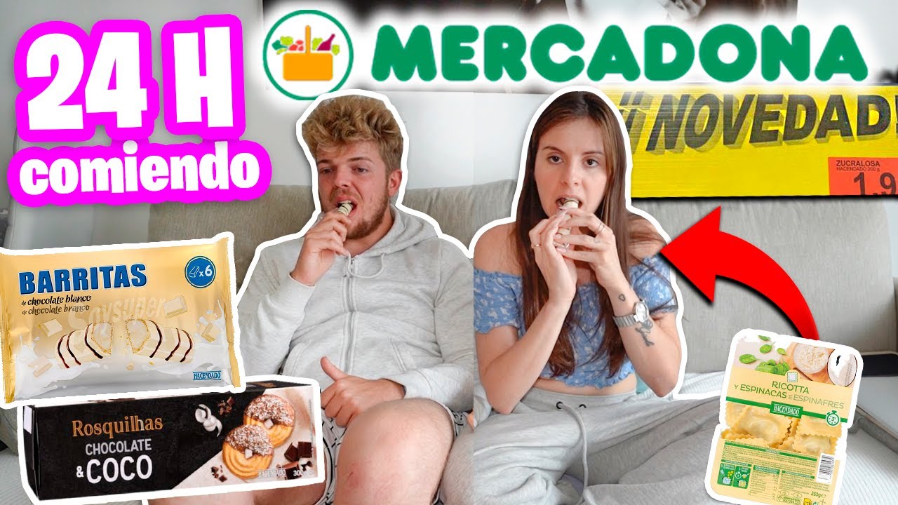 24 HORAS COMIENDO NOVEDADES de MERCADONA 🍫 Chocolates, perfumería, pasta